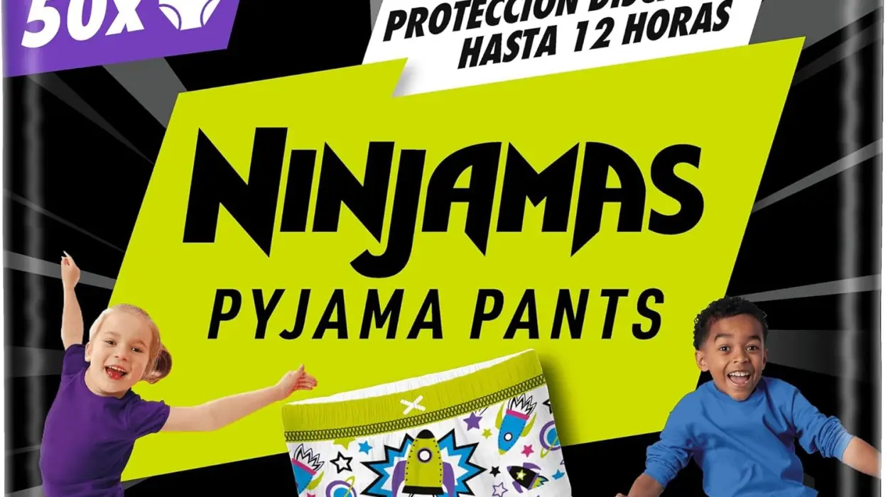 Pack x50 Pañal-braguita Dodot Ninjamas para niños de 4 a 7 años