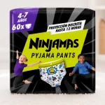 Pañal-braguita Dodot Ninjamas para la noche, talla 4-7 años, pack de 60