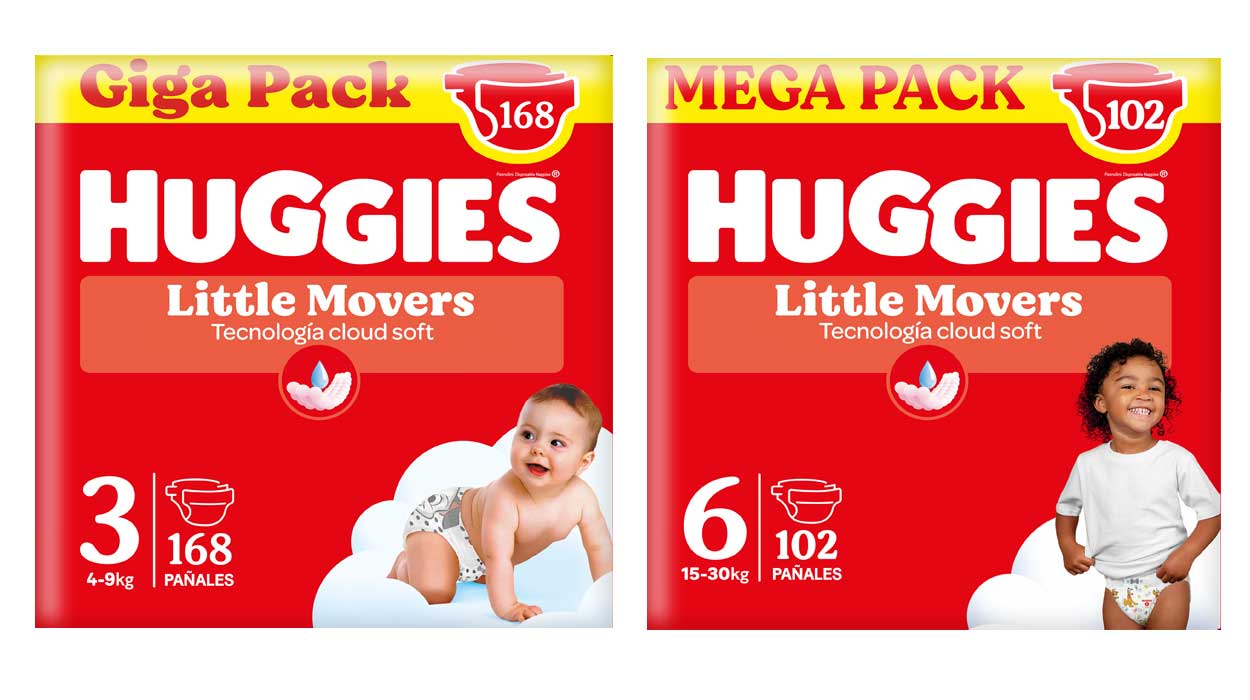 Pañales Huggies Little Movers oferta