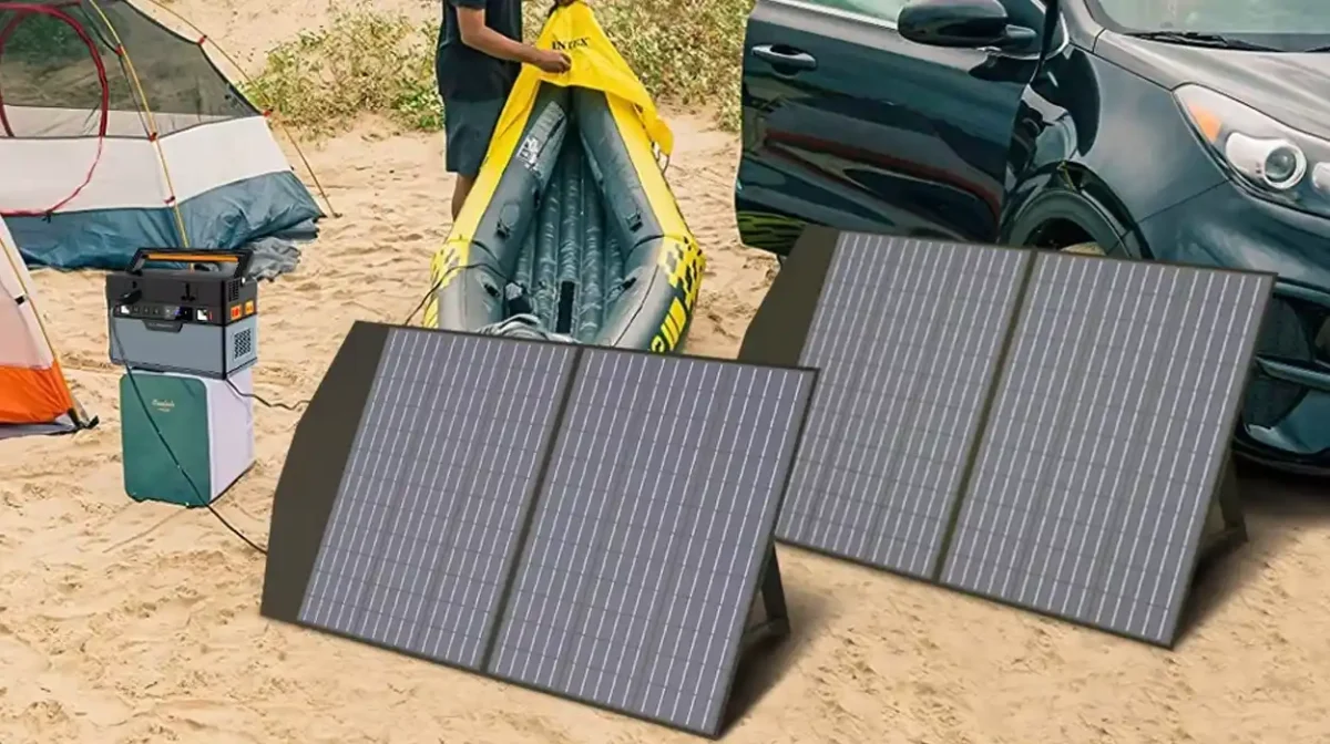 Panel solar portátil plegable Allpowers SP027 de 100W