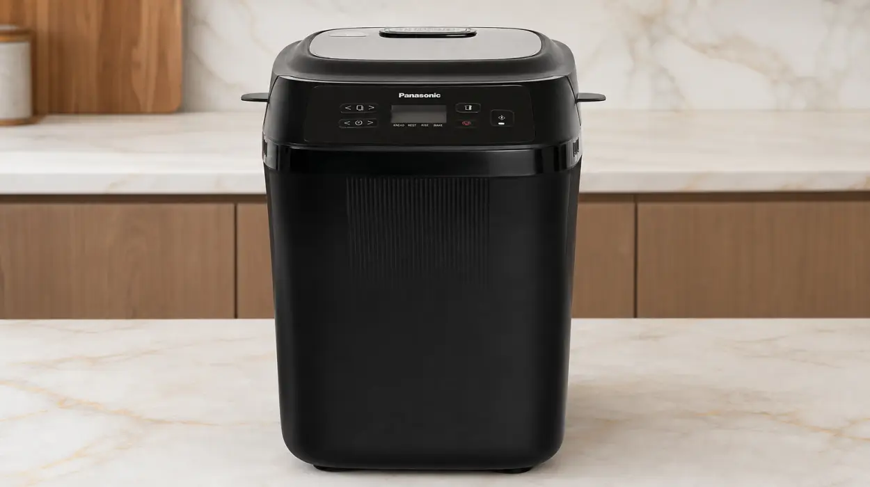 Panificadora automática Panasonic SD-PN100KXE compacta para hogares pequeños con 18 programas