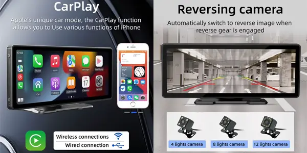 Pantalla carplay inalámbrico BQCC de 10,26"