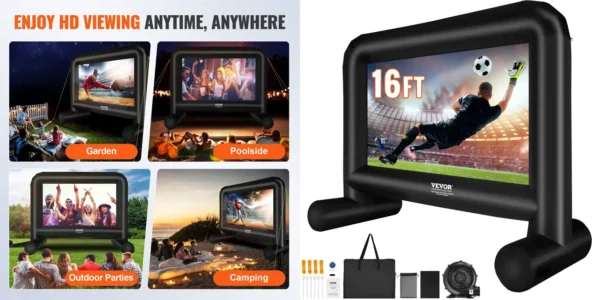 Pantalla de proyección inflable VEVOR