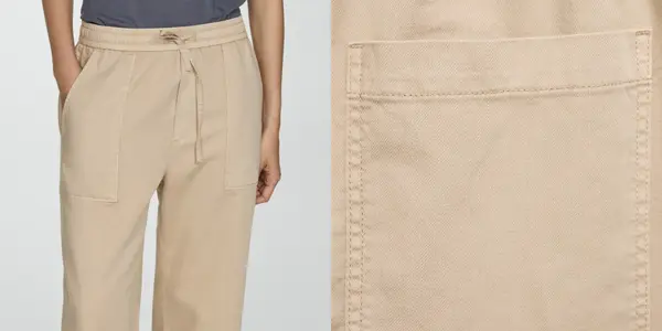 Pantalón de algodón Mango