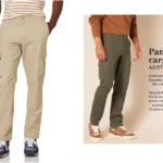 pantalón cargo elástico Amazon Essentials para hombre