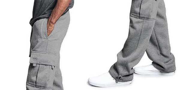 Pantalón de chándal corte recto hombre oferta