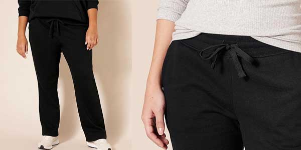 pantalón de chándal felpa Amazon Essentials mujer oferta