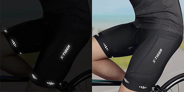 Pantalones cortos de ciclismo X-Tiger para hombre