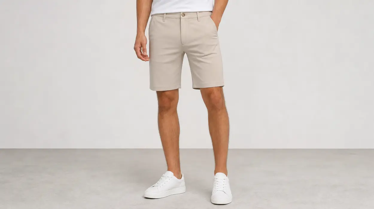 Pantalón corto chino ONLY & SONS ONSMARK para hombre, de corte normal y cintura media