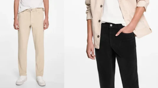 pantalón de pana slim fit Mango Outlet para hombre