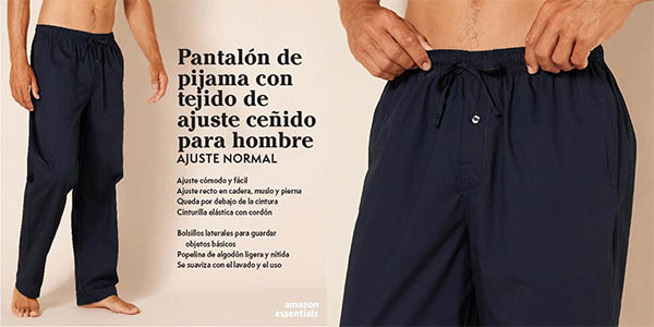 Pantalón de pijama de algodón Amazon Essentials para hombre