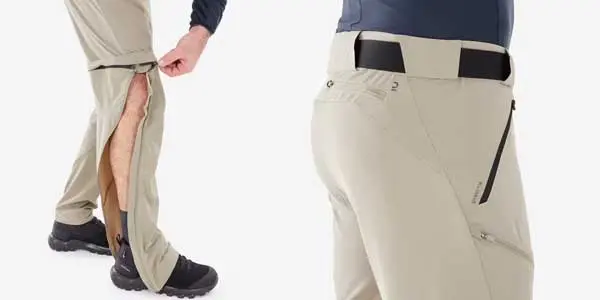 pantalón trekkin desmontable Quechua MH500 oferta