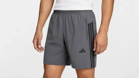 Pantalones cortos de entrenamiento Adidas Essentials 3 rayas para hombre