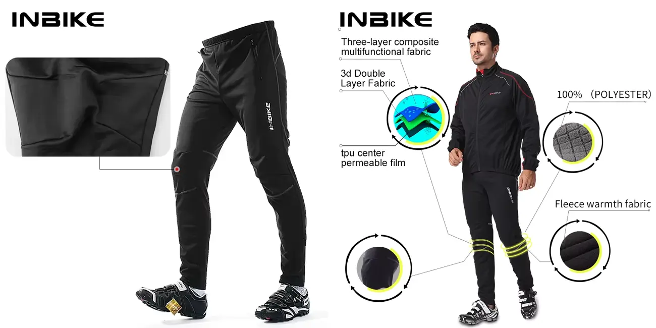 Pantalón largo de ciclismo Inbike