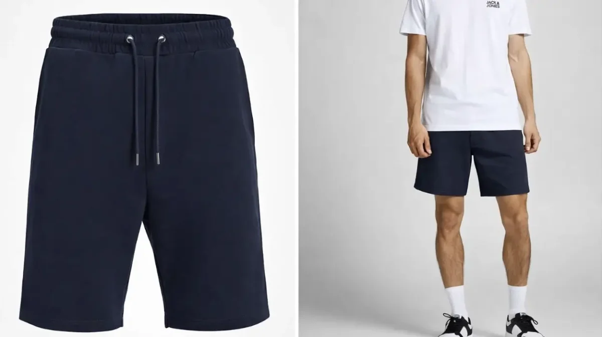Verano cómodo con estos pantalones cortos Jack & Jones de tejido tipo sudadera