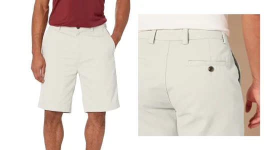pantalones cortos chinos Amazon Essentials 23 cm hombre baratos