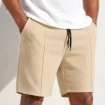 Pantalones cortos Curluriy de hombre, textura gofre y bolsillos