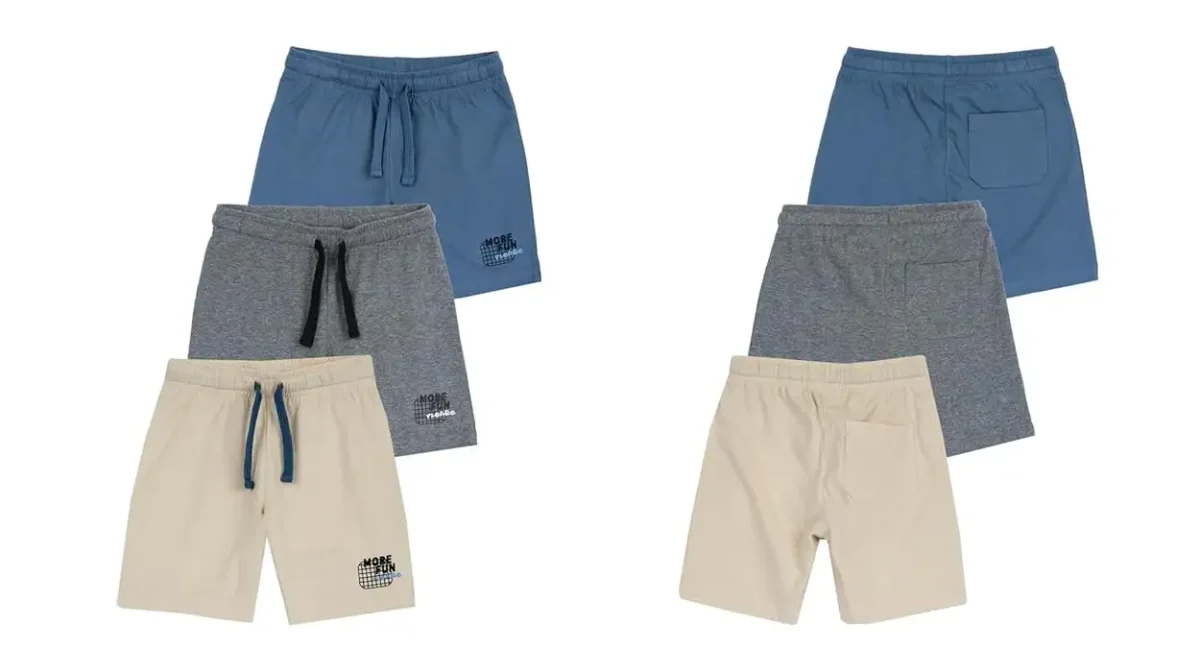 Pack de 3 pantalones cortos de algodón Chicco para niños