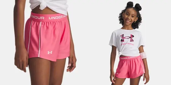 Pantalones deportivos Under Armour G Tech Play Up Short para niña