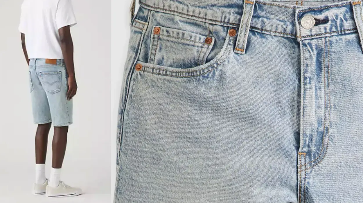 Pantalones cortos vaqueros Levi's 405 para hombre baratos