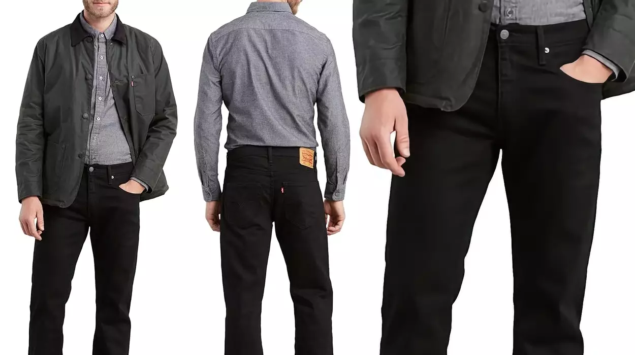 Pantalones Levi's 559 Relaxed Strt Jeans negros para hombre