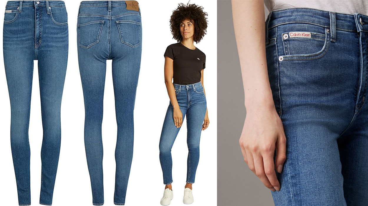 Vaqueros Calvin Klein ceñidos para mujer baratos