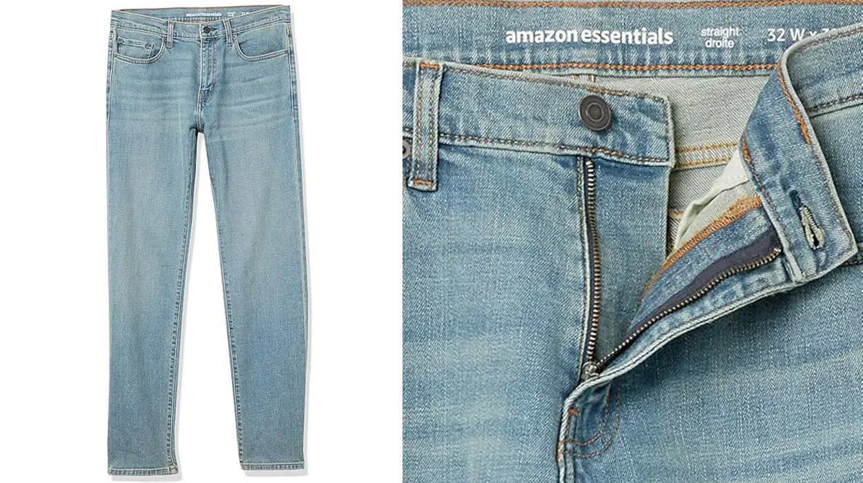 Pantalones vaqueros elásticos Amazon Essentials para hombre baratos