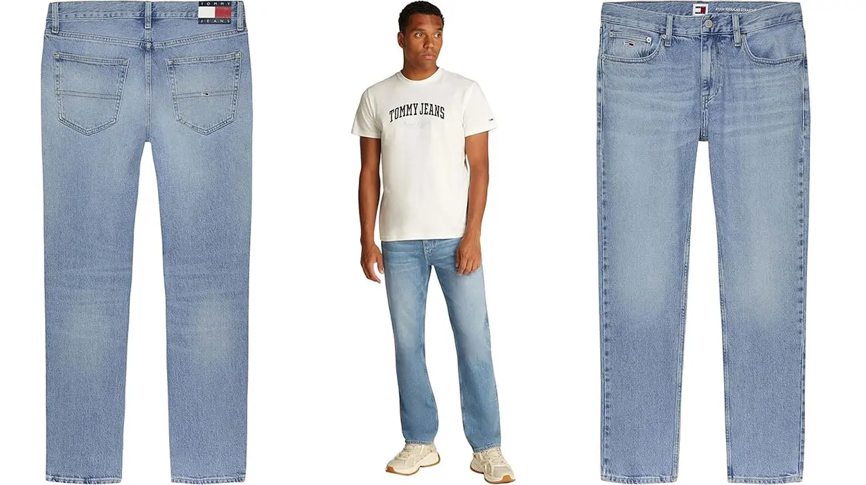 Pantalones vaqueros Tommy Jeans Ryan Regular Straight Fit para hombre baratos