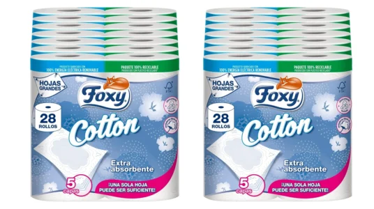 papel higiénico Foxy Cotton de 5 capas