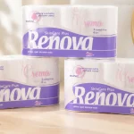 Renova Skin Care Plus Papel Higiénico Decorado Perfumado, paquete de 6 rollos