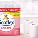 Pack de 96 rollos de papel higiénico Scottex Original de doble capa