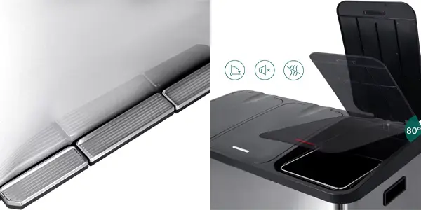 Papelera triple de reciclaje T-LoVendo