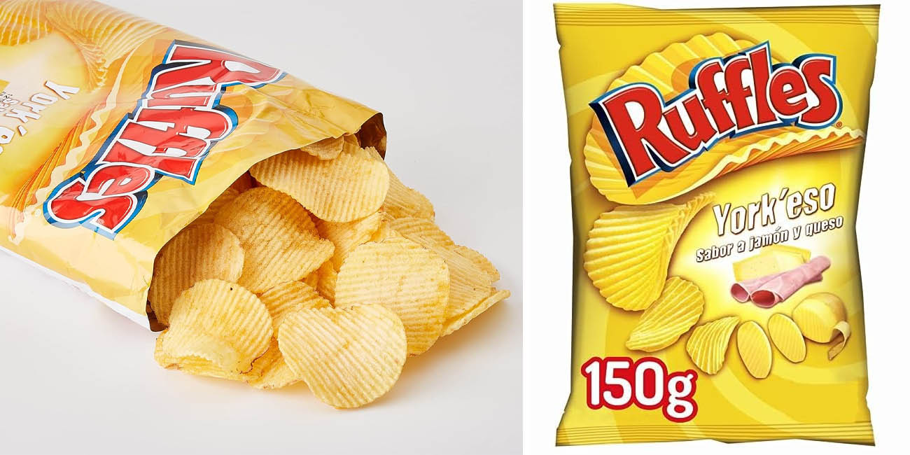 Pack x4 paquetes de Ruffles Yorkeso 150 gramos