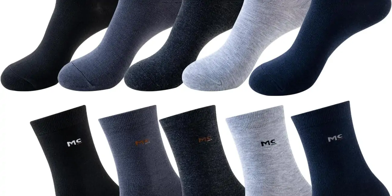 10 pares de calcetines de vestir para hombre, suaves y transpirables, media pantorrilla, calcetines para hombre
