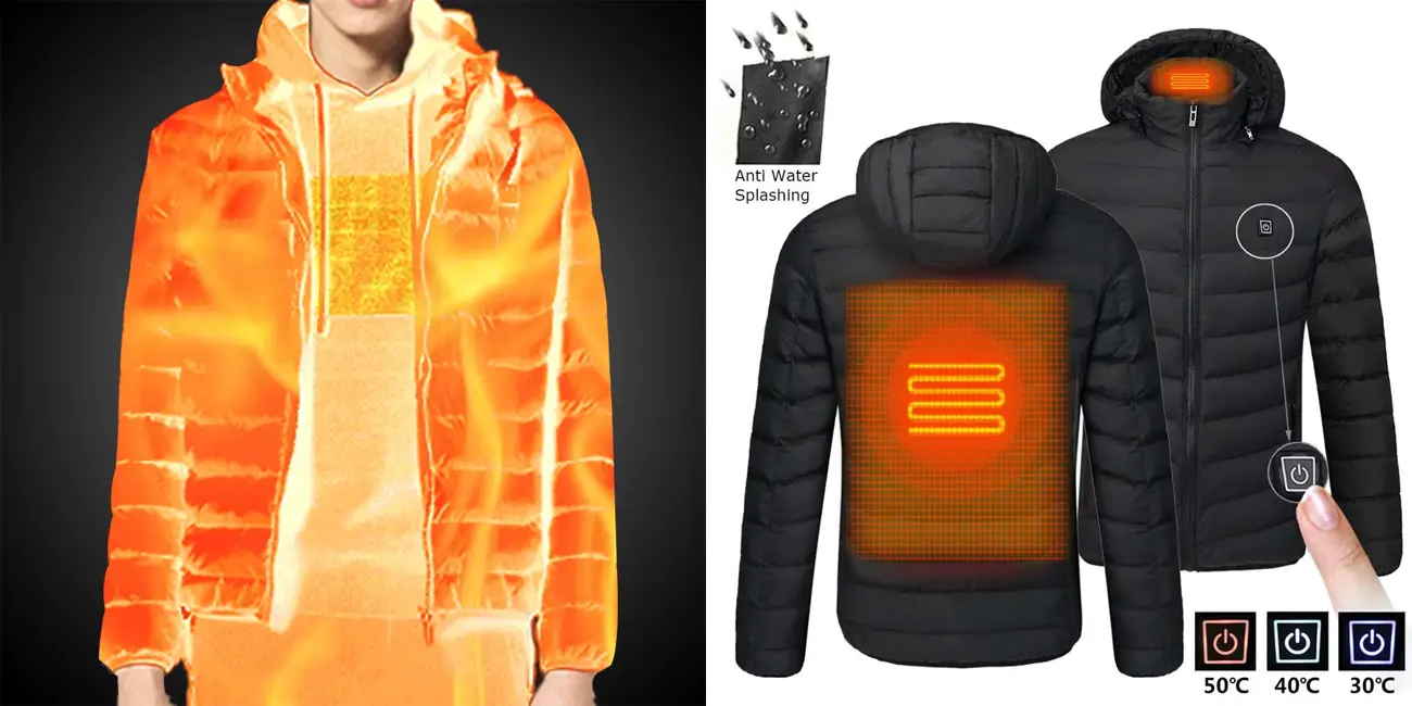 Parka calefactable por USB