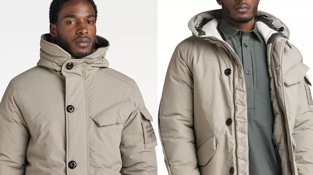 Parka G-STAR RAW Vodan Pdd HDD para hombre barato en Amazon