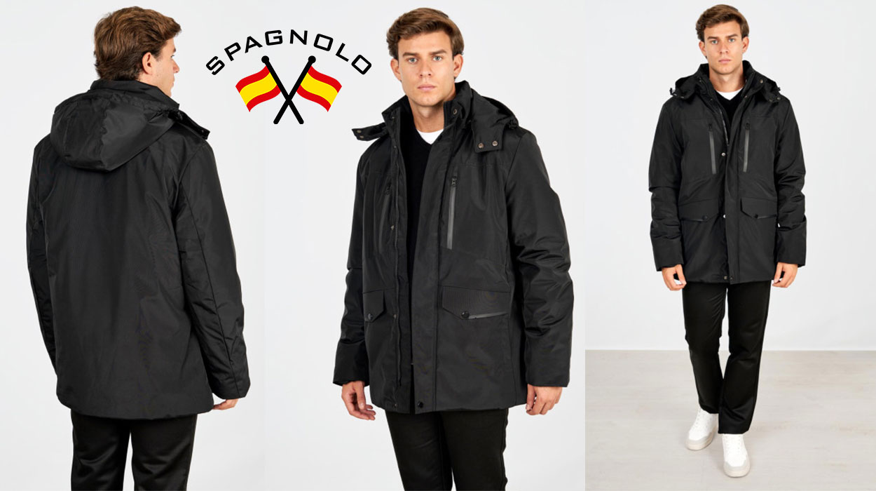 Parka Spagnolo con cremallera verticales para hombre