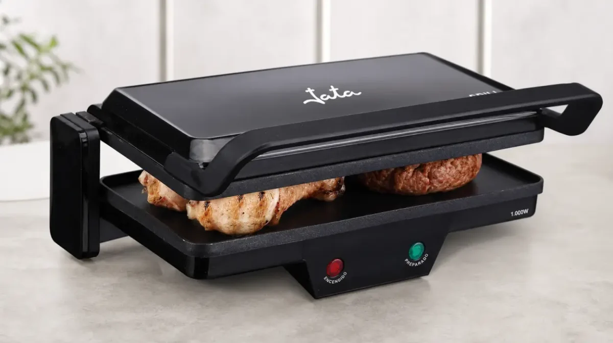 Parrilla eléctrica Grill 3 en 1 con plancha antiadherente