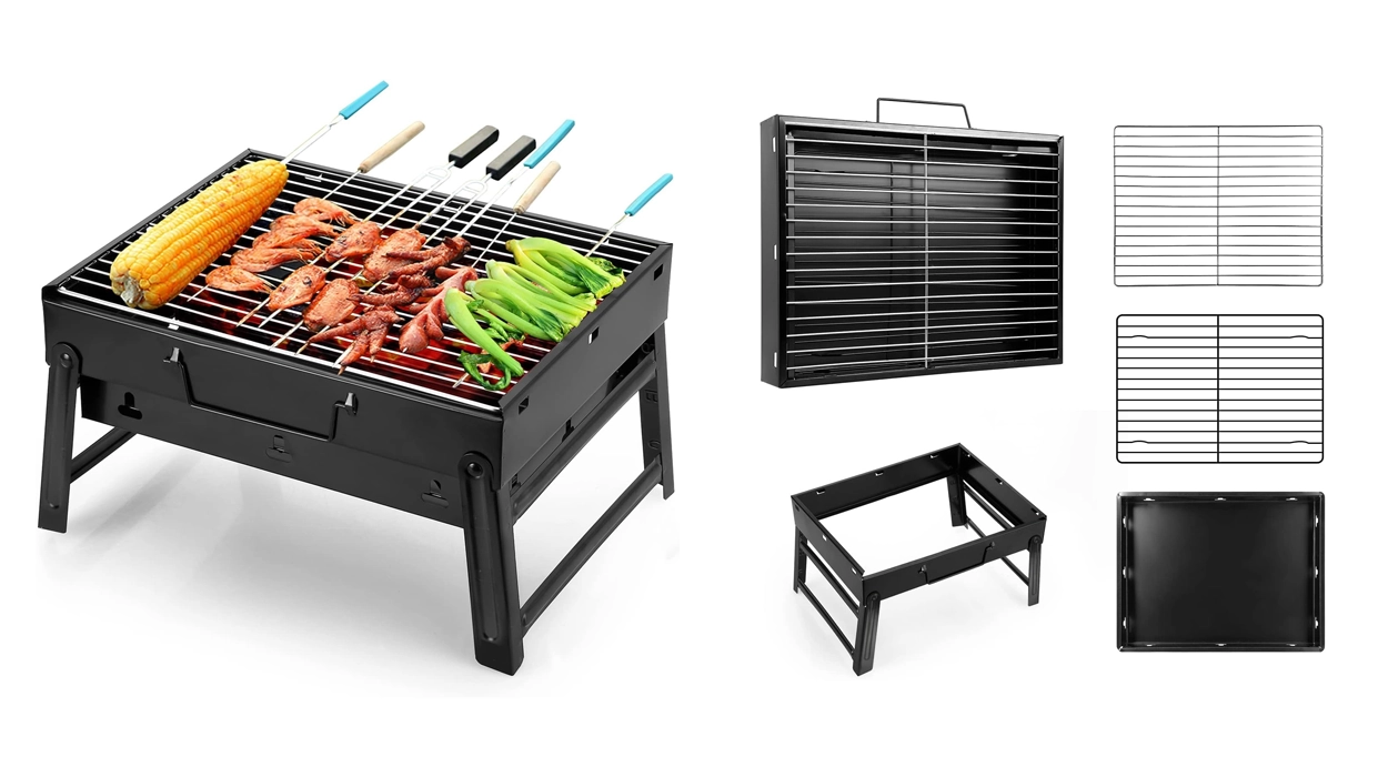 parrilla portátil Uten de carbón vegetal