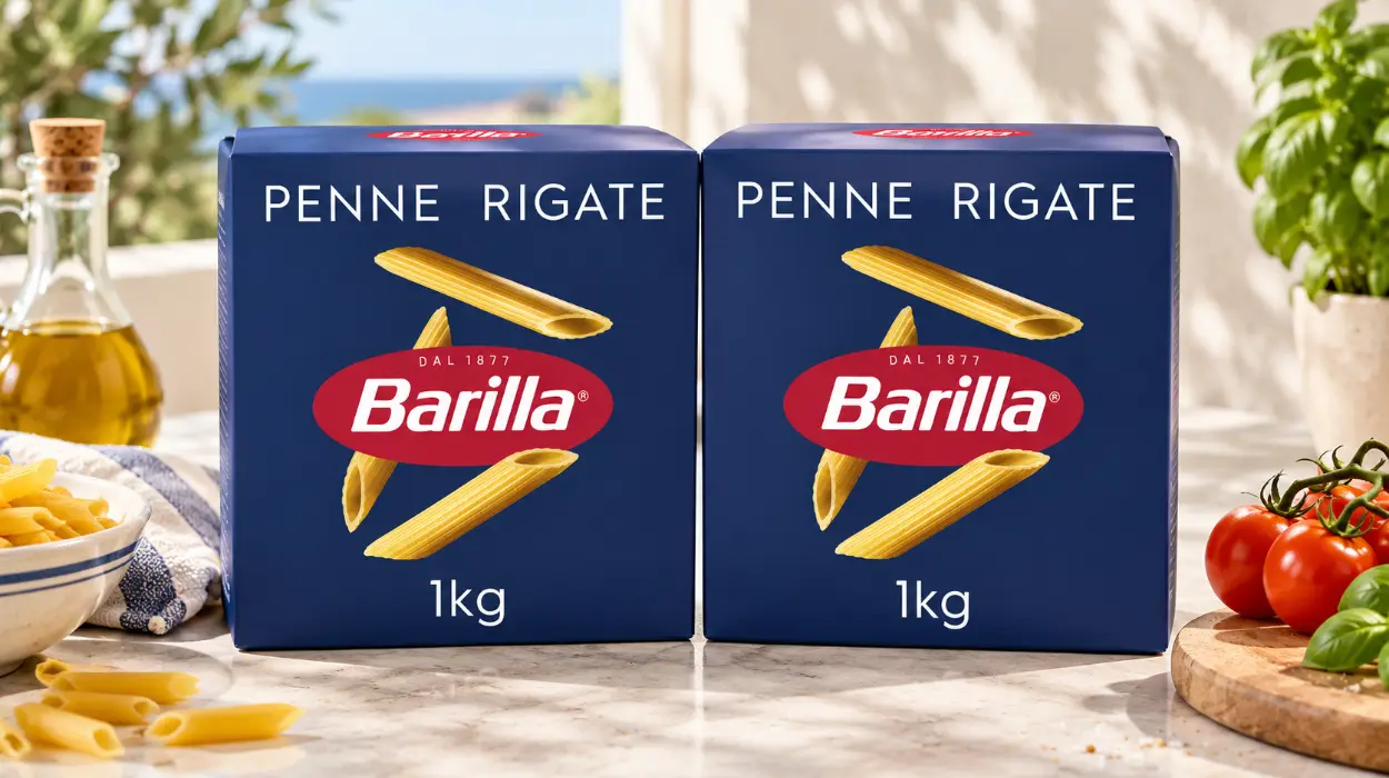 Pack x2 Pasta Barilla Penne Rigate de 1 kg con descuento