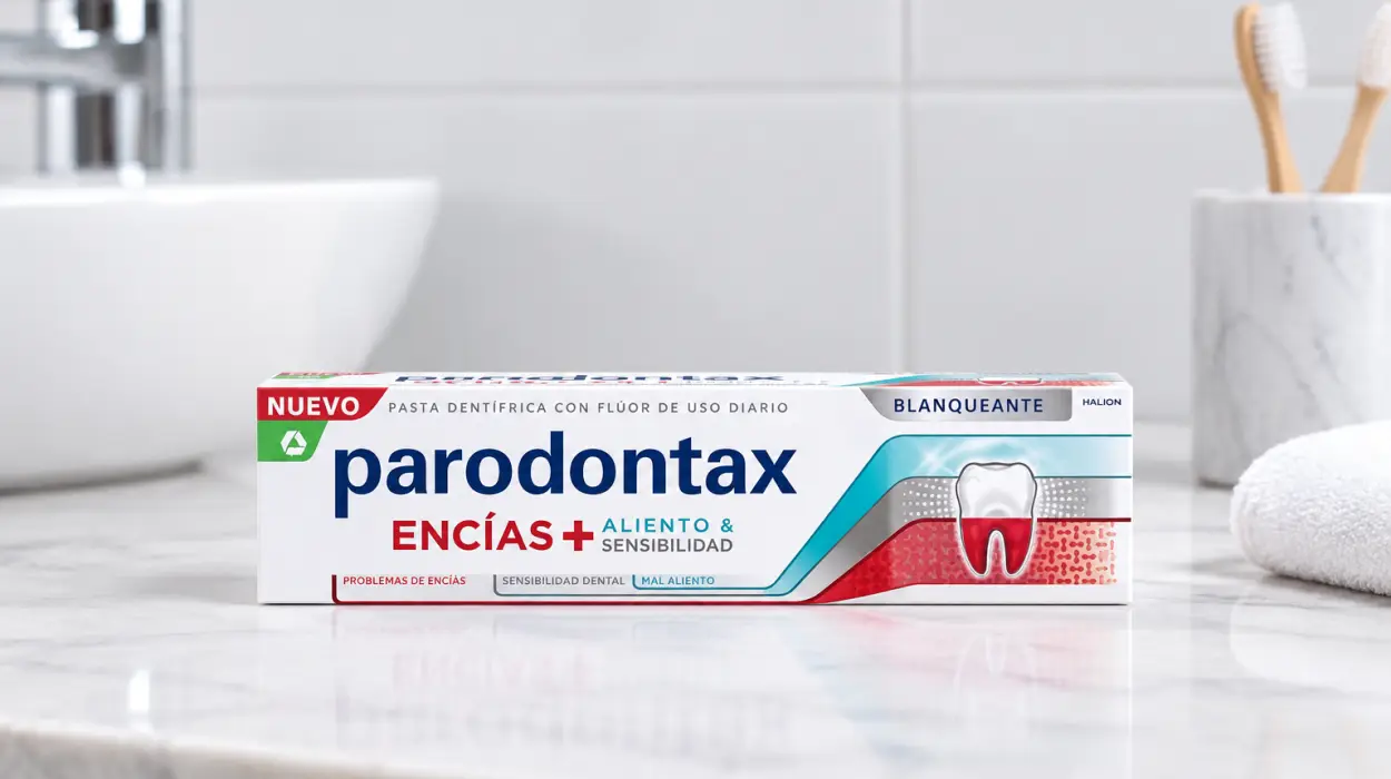 Pasta dental Parodontax Encías + Aliento Blanqueante de 75 ml