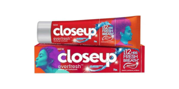 Pack 4x Dentífrico Closeup Red Hot