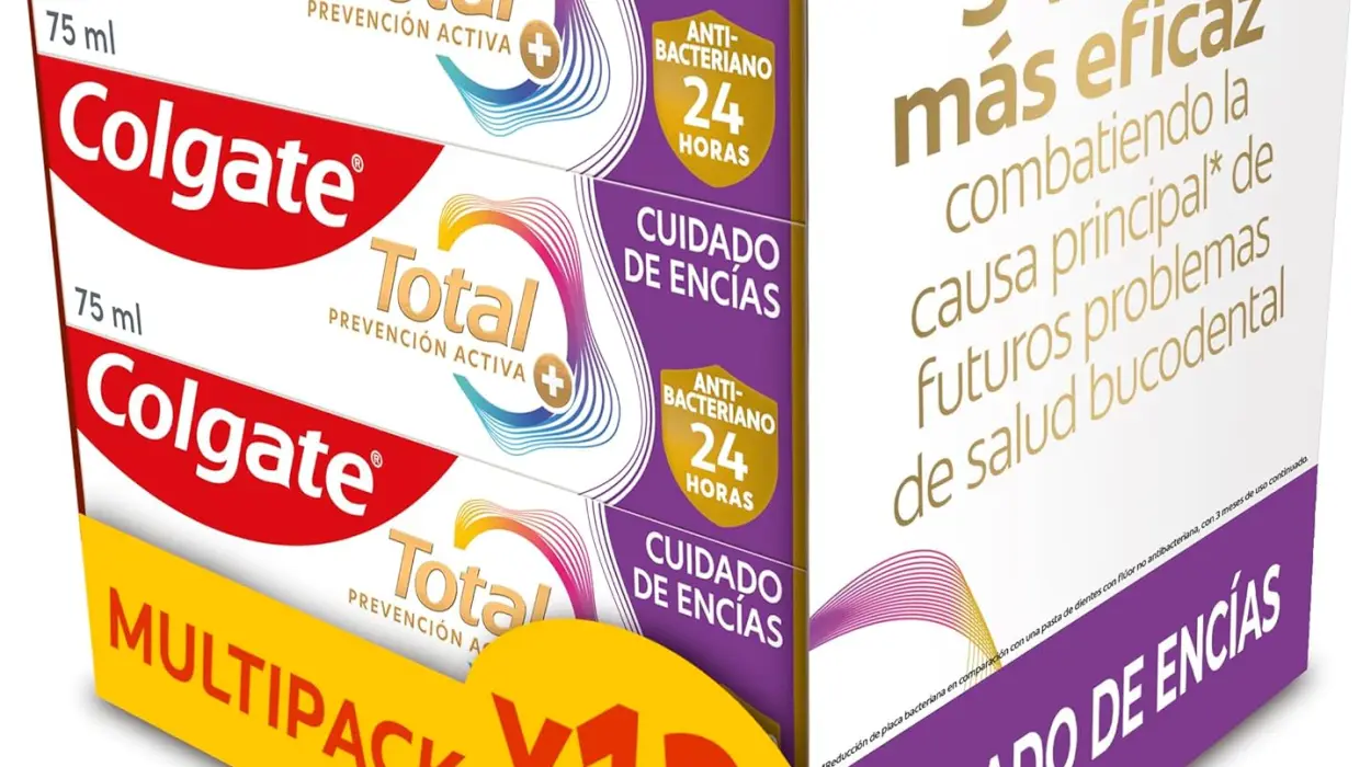 Pack x12 Pasta de dientes Colgate Total Advanced para encías sanas y dientes sensibles