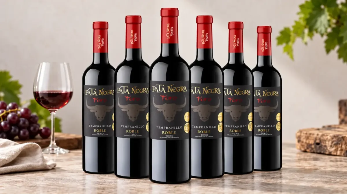 Pack de 6 Botellas de Vino tinto Pata Negra Roble D.O Toro