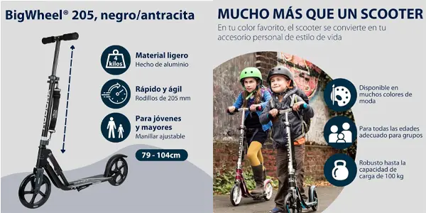 Patinete HUDORA BigWheel Scooter 205