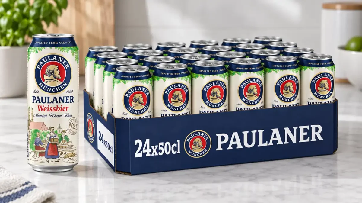 Pack de 24 latas de cerveza Paulaner de 50 ml
