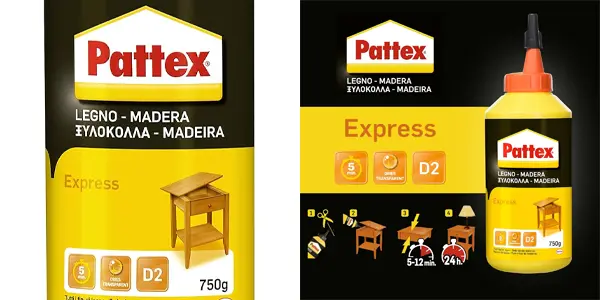 Pegamento exprés para madera Pattex de 750 ml