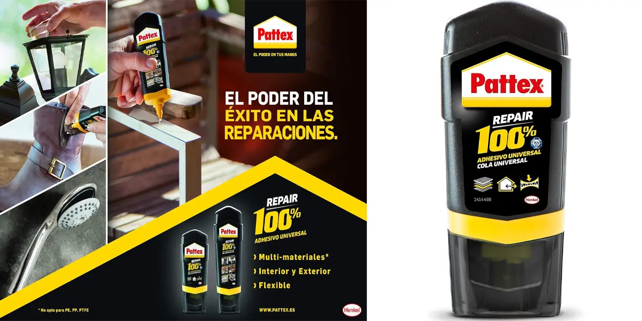 Pegamento extra fuerte Pattex Repair 100%