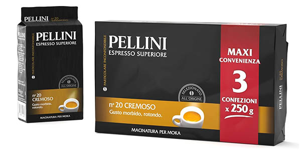 Pellini Moka Gusto cremoso Nº20 café molido chollo