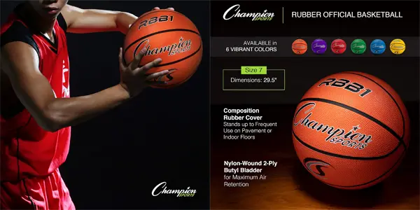 Balón de baloncesto Champion Sport Pro